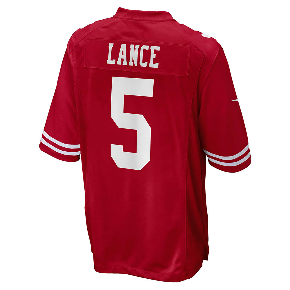 Men's San Francisco 49ers Trey Lance Game Jersey Scarlet